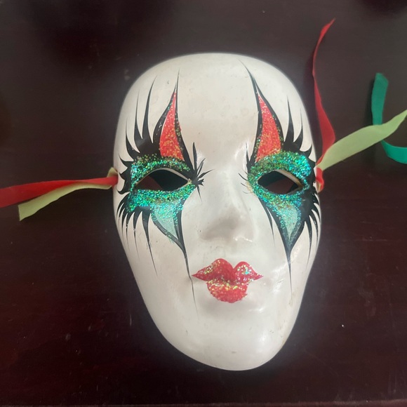 LOWSTART 🎭Lot of 10 Mardi Gras Masquerade Masks,  Ceramic Hand-Painted. 🎭 - Picture 5 of 13